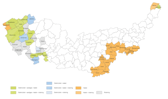 Distributiegebied Fluvius West - situatie 2020