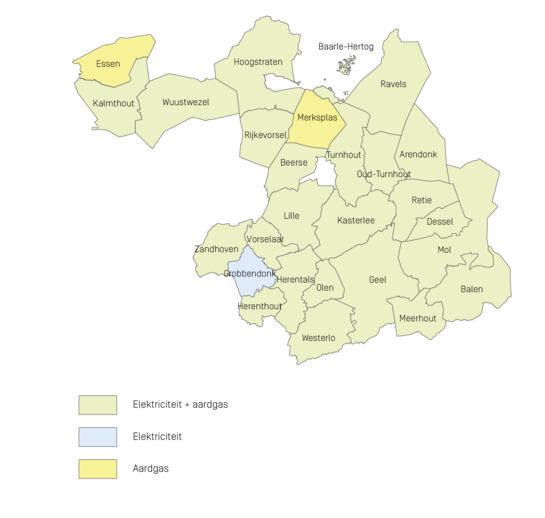 Distributiegebied Iveka - situatie 2020