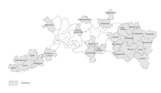 Distributiegebied Riobra - situatie 2019