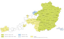 Kaart werkingsgebied Fluvius Limburg